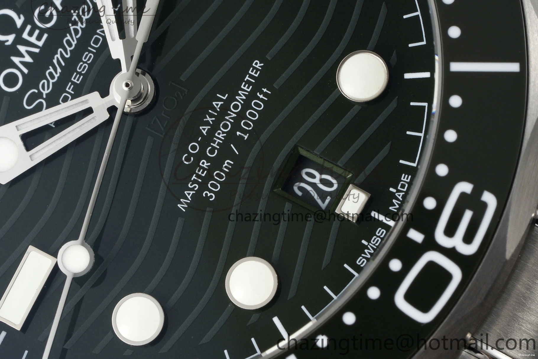 0110 Seamaster Diver 300M VSF 1:1 Best Edition Green Ceramic Green Dial on SS Bracelet A8800 V Popular 7824